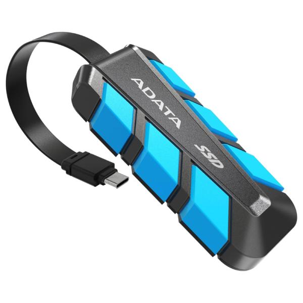 HD SOLIDO EXTERNO 2TB ADATA SC740 USB 3.2 GEN 2 TIPO C 1050 MB/S 1000 MB/S SC740-2000G-CBU NEGRO / AZUL