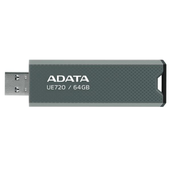 MEMORIA USB 64GB ADATA UE720 USB-A 3.2 GEN 2 UE720-64G-CGY/BK GRIS