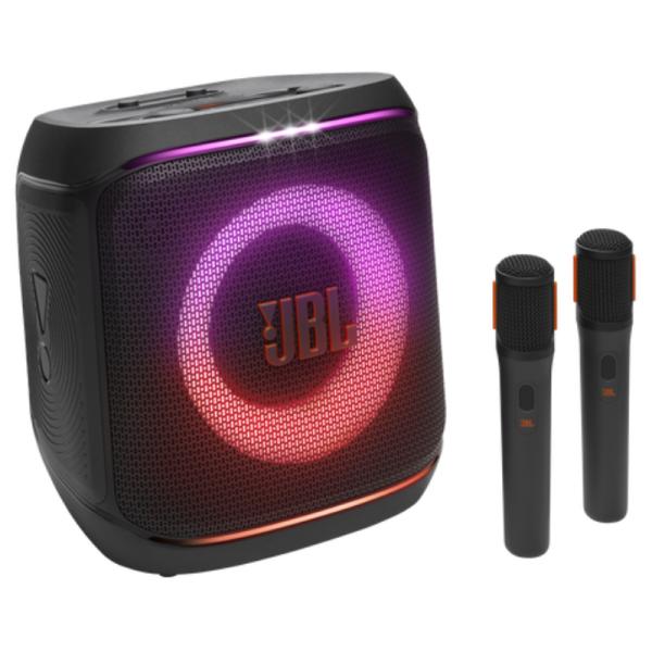 PARLANTE JBL RGB PARTYBOX ENCORE 2 BLUETOOTH IPX4 CON DOS MICROFONOS INCLUIDOS JBLPBENCORE22MICAM NEGRO
