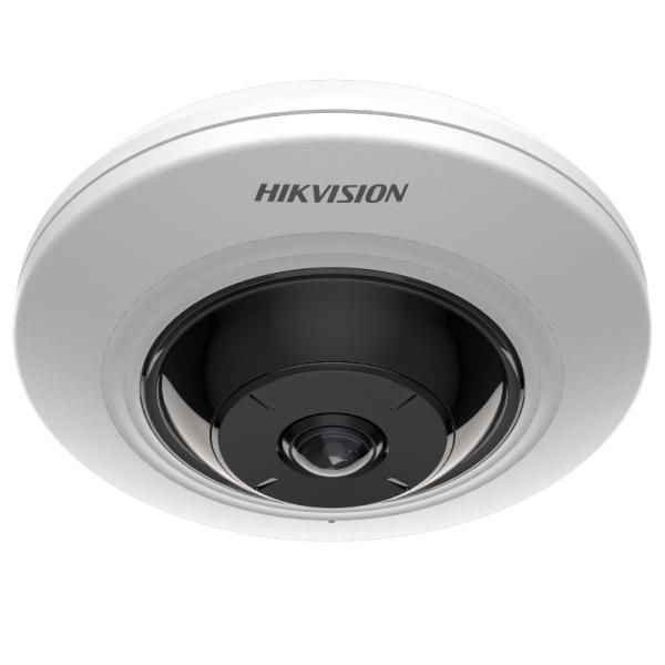 CAMARA FISHEYE HIKVISION DS-2CD2955G0-ISU(1.05MM) (O-STD) (E) 5 MP H.265+ FOV 180 IR 8 M AUDIO MICRÓFONO INCORPORADO 311322801 BLANCO