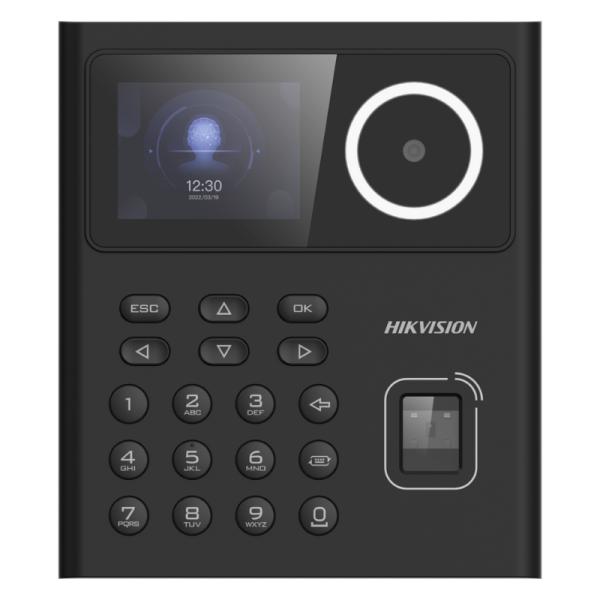 CONTROL DE ACCESO RECONOCIMIENTO FACIAL / LECTOR DE HUELLAS / LECTOR TARJETA M1 / PIN HIKVISION DS-K1T320MFWX-B(O-STD) (E) CON PANTALLA LCD DE 2.4" LENTE 2MP 302921224 NEGRO