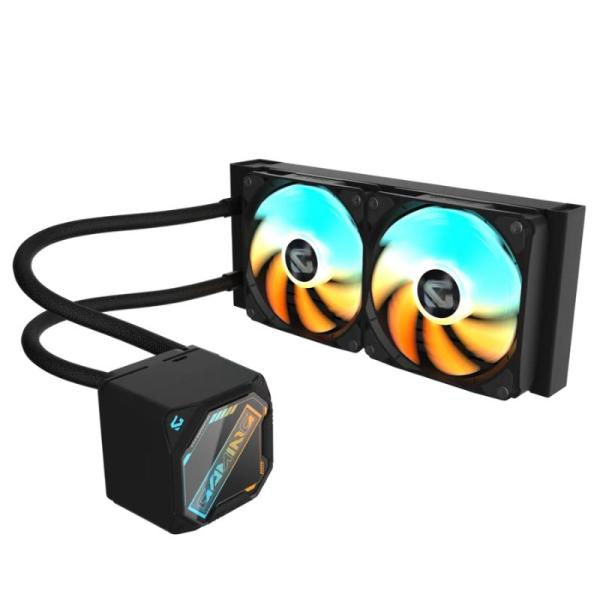 ENFRIAMIENTO LIQUIDO RGB GIGABYTE GAMING 240 2X120MM 240MM GP-GIGABYTE GME 240 NEGRO
