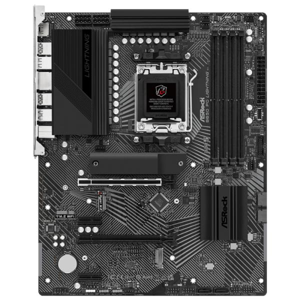 TARJETA MADRE ASROCK B650 PG LIGHTNING WIFI AM5 ATX DDR5 MB-B650PGLIGHTW NEGRO