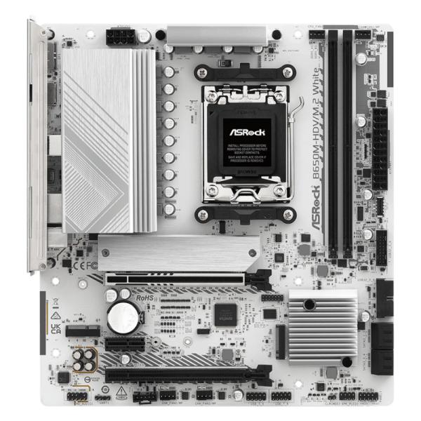 TARJETA MADRE ASROCK B650M-HDV/M.2 WHITE AM5 MICRO-ATX DDR5 BLANCO
