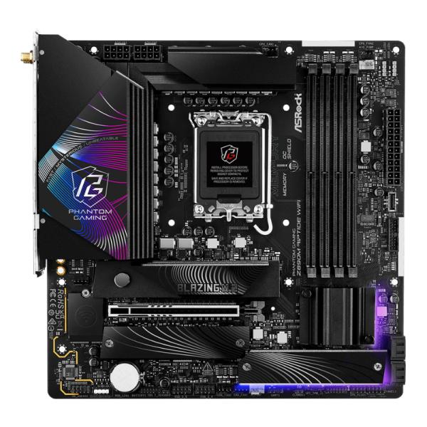 TARJETA MADRE ASROCK Z890M RIPTIDE WIFI LGA1851 MICRO ATX DDR5 MB-Z890MRIPWIFI NEGRO