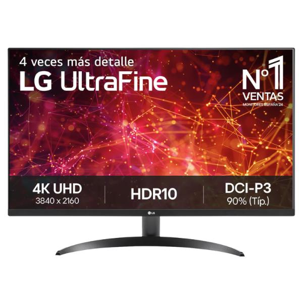 MONITOR GAMING LG 32UR500K-B 31.5 PULG PLANO 3840 X 2160 60HZ 4K UHD VA HDR10 DP Y HDMI NEGRO