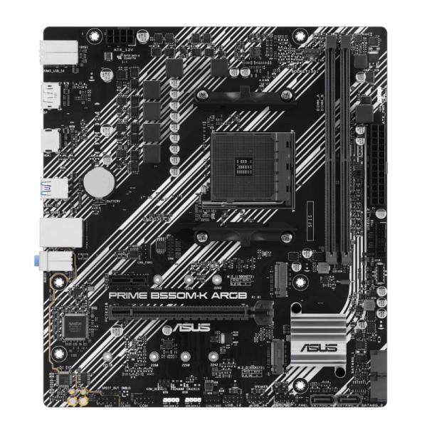 TARJETA MADRE ASUS PRIME B550M-K ARGB AM4 MICRO ATX DDR4 90MB1GC0-M0EAY0 NEGRO