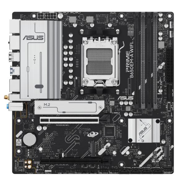 TARJETA MADRE ASUS PRIME B650EM-A WIFI AM5 MATX DDR5 WIFI6 90MB1LM0-M0EAY0 NEGRO
