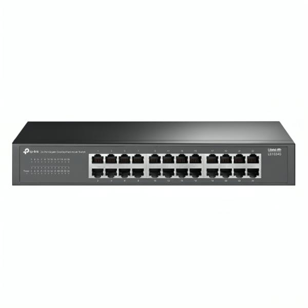 SWITCH TP LINK LS1024G 24 PUERTOS RJ45 + GIGABIT 10/100/1000 MBPS NO ADMINISTRABLE