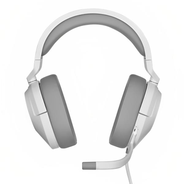 HEADSET CORSAIR HS55 SURROUND V2 AL&Aacute;MBRICO 3.5 MM CA-9011390-WW BLANCO