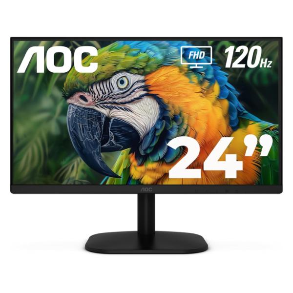 MONITOR AOC 24B35H3 24 PULG PLANA FULL HD 1920 X 1080 120HZ IPS LED ADAPTIVE SYNC HDMI / VGA / 3.5MM NEGRO