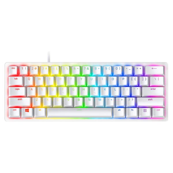 TECLADO GAMING RGB RAZER HUNTSMAN MINI 60% MEC&Aacute;NICO AL&Aacute;MBRICO USB-C INGL&Eacute;S RZ03-03393300-R3U1 BLANCO