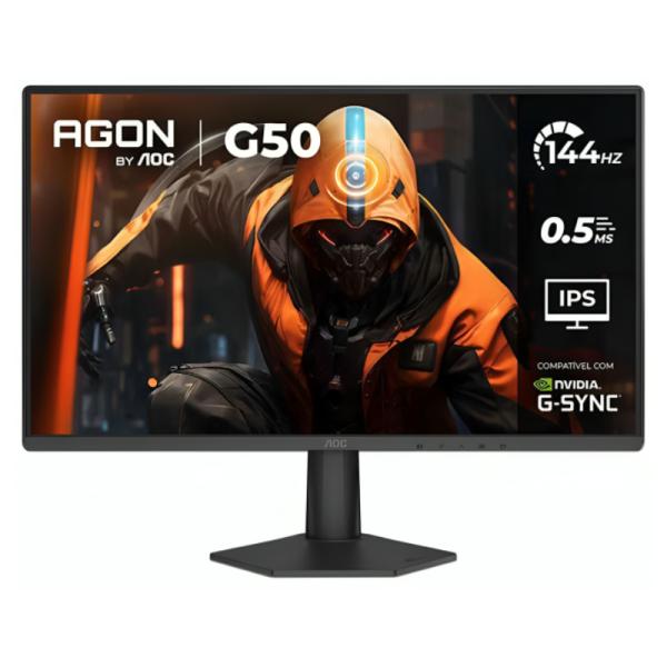 MONITOR AOC 24G50F 24 PULG PLANA FULL HD 1920 X 1080 144 HZ LCD HDMI / DISPLAYPORT NEGRO
