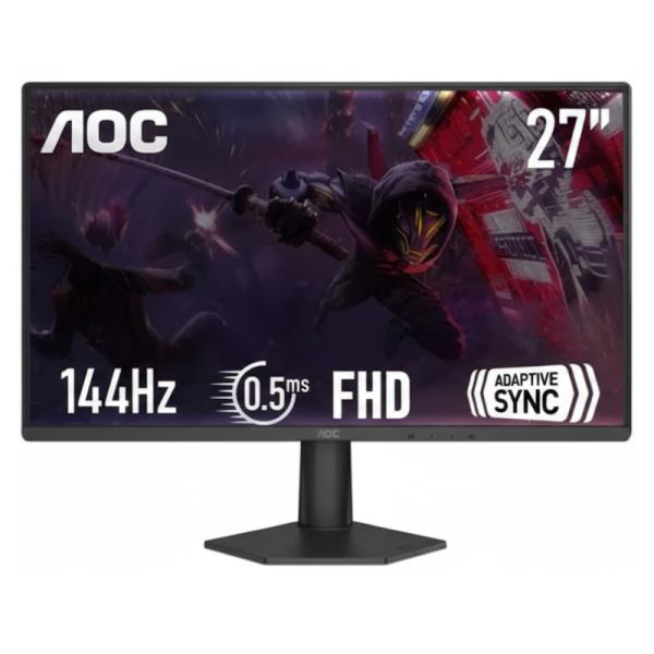 MONITOR AOC 27G50F 27 PULG PLANA FULL HD 1920 X 1080 144 HZ LCD HDMI / DISPLAYPORT / G-SYNC COMPATIBLE / FREESYNC NEGRO