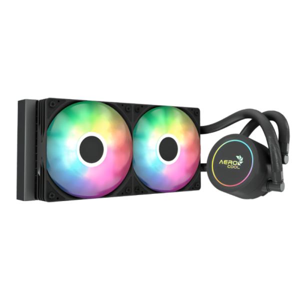 ENFRIAMIENTO LIQUIDO RGB AEROCOOL ABYSS L240R AIO 240MM  LGA115X-1851/ AM5/AM4 ACLA-AB24117.11 NEGRO