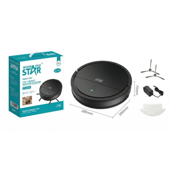 ROBOT ASPIRADORA WINNING STAR ST-2241 2 EN 1 11W SDJ-1055-WST-17137 NEGRO