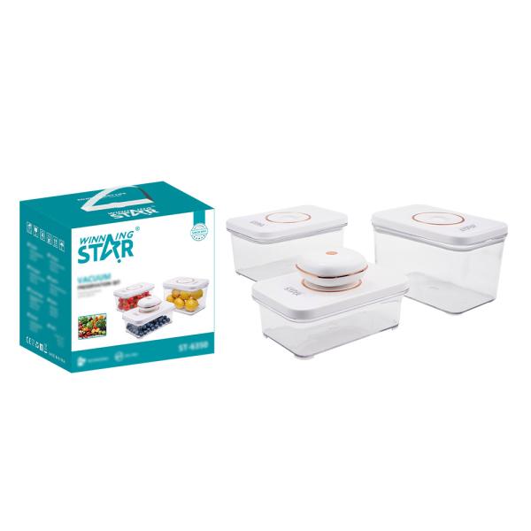 SET ELÉCTRICO DE CONSERVACIÓN AL VACIO WINNING STAR ST-6350 SILICONA / ABS BXH-1679-WST-18428 BLANCO