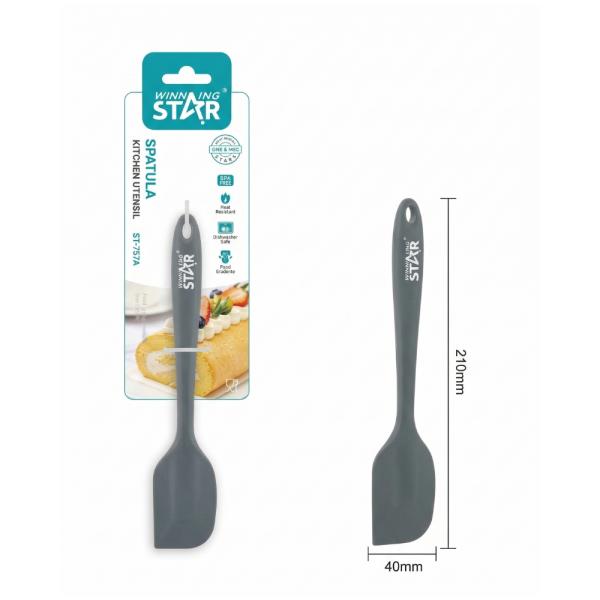 ESPÁTULA DE COCINA WINNING STAR ST-7574 SILICONA / NYLON GD-1673-WST-38864 GRIS