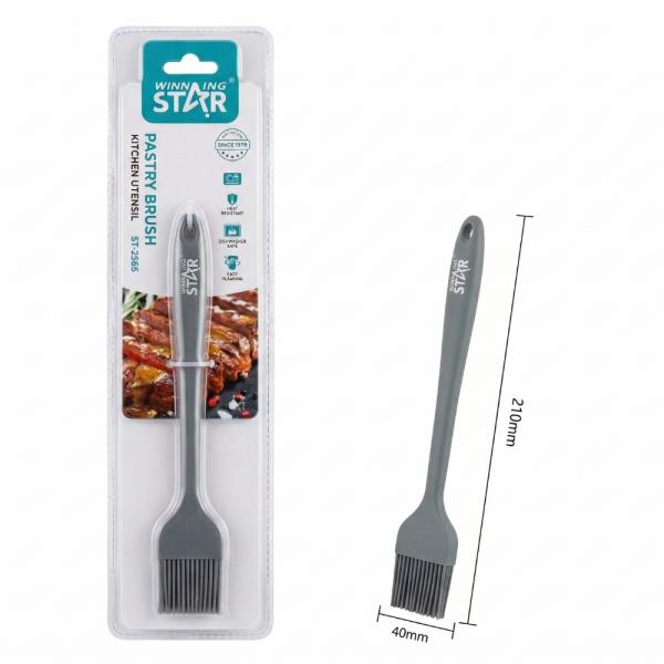 BROCHA DE COCINA WINNING STAR ST-7565 SILICONA / NYLON GJS-1656-WST-38864 GRIS