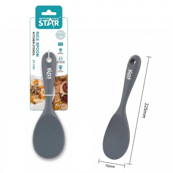 CUCHARA ARROCERA WINNING STAR ST-7567 SILICONA / NYLON FS-1658-WST-38864 GRIS