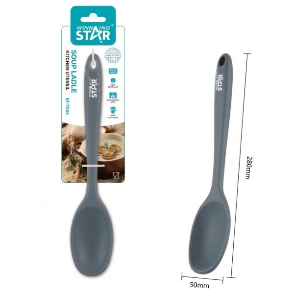CUCHARÓN DE SOPA WINNING STAR ST-7564 SILICONA / NYLON TS-1655-WST-38864 GRIS