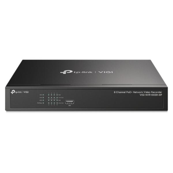 GRABADORA NVR TP LINK VIGI NVR1008H-8P(UN) 8 CANALES HASTA 8 MP HASTA 10 TB H.265+ ONVIF-AF