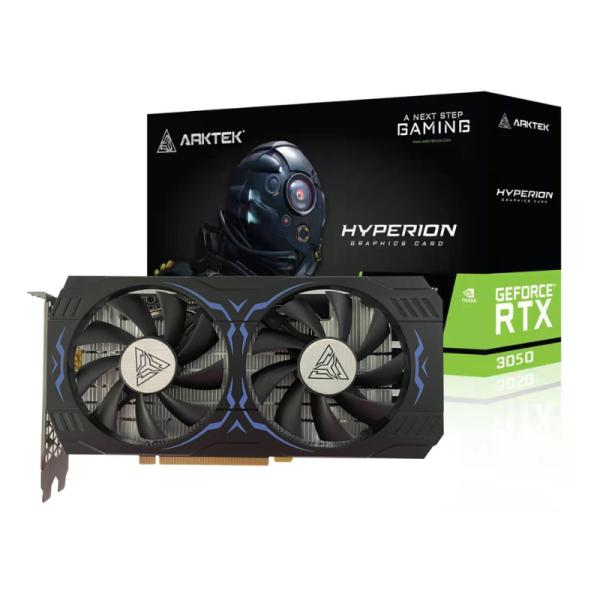 TARJETA DE VIDEO ARKTEK GEFORCE RTX 3050 8GB GDDR6 1552MHZ AKN3050D6S8GH1