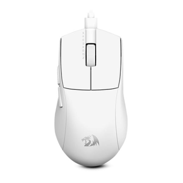 MOUSE REDRAGON KING M724W AL&Aacute;MBRICO USB-C A USB-A 12400 DPI BLANCO