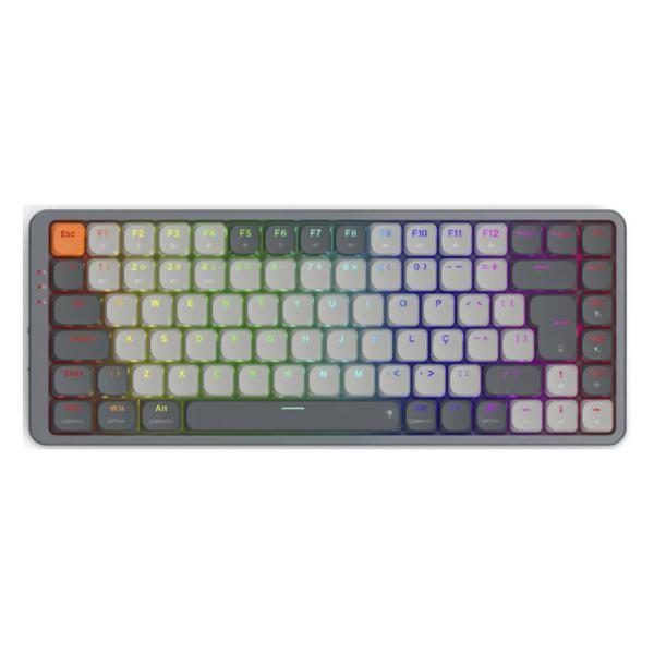 TECLADO RGB REDRAGON AZURE K652GG MEC&Aacute;NICO  AL&Aacute;MBRICO USB / INAL&Aacute;MBRICO BT/2.4GHZ ESPA&Ntilde;OL SWITCH ROJO GRIS