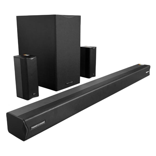 BARRA DE SONIDO Y PARLANTES THONET & VANDER REIN GEN 2 5.1 230W RMS BLUETOOTH HDMI ARC OPTICO AUX 3.5MM DOLBY AUDIO HK096-03618-2 NEGRO