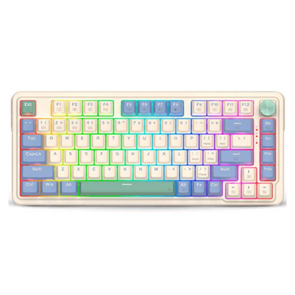 TECLADO GAMING RGB REDRAGON UCAL PRO K673RGB MEC&Aacute;NICO AL&Aacute;MBRICO USB-C / INAL&Aacute;MBRICO BT/ 2.4GHZ ESPA&Ntilde;OL SWITCH ROJO