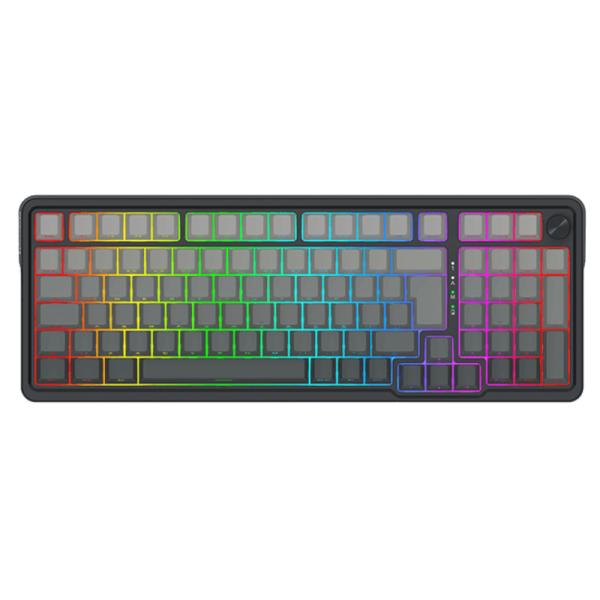 TECLADO GAMING RGB REDRAGON EISA MAX K686SP MEC&Aacute;NICO AL&Aacute;MBRICO USB / INAL&Aacute;MBRICO BT/2.4GHZ ESPA&Ntilde;OL SWITCH LEOPARD L GRIS