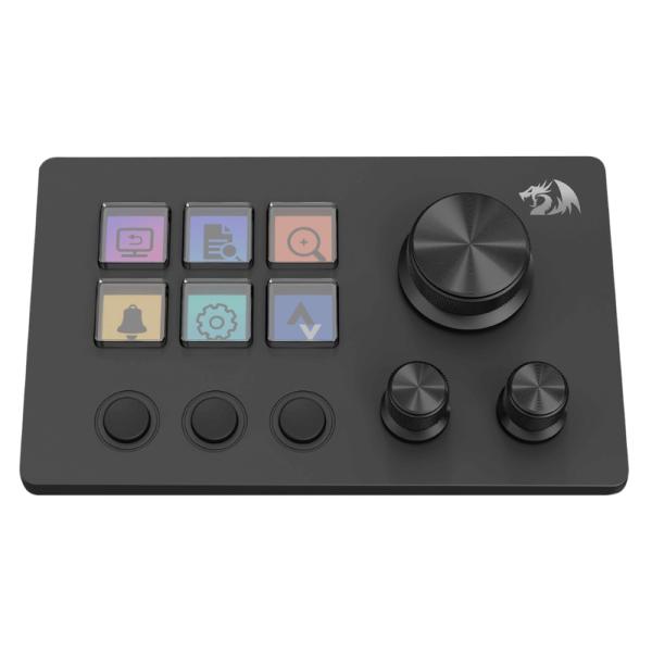 TECLADO STREAMING REDRAGON SKYRIDER SS551 6 TECLAS AL&Aacute;MBRICO USB-A A USB-C NEGRO