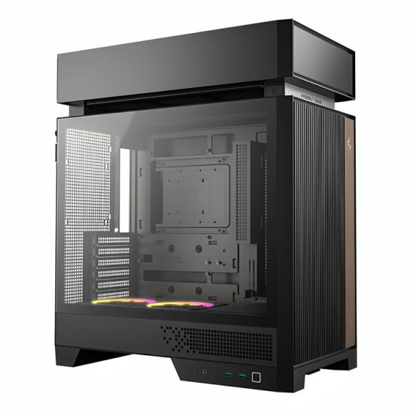 CASE DEEPCOOL CL660 MID TOWER VENTILADORES 2 DE 120MM CON PANEL LATERAL R-CL660-BKNNA0-G-1 NEGRO