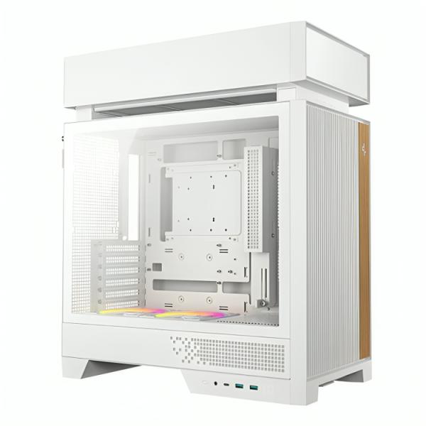 CASE DEEPCOOL CL660 WH MID TOWER VENTILADORES 2 DE 120MM CON PANEL LATERAL R-CL660-WHNNA0-G-1 BLANCO