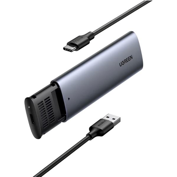ENCAPSULADOR UGREEN CM400 USB-C 3.0 M.2 SATA SSD NGFF 5GBPS CABLE 50CM 10903