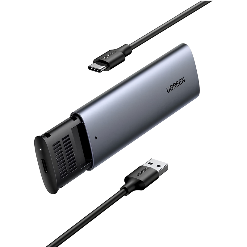 ENCAPSULADOR UGREEN CM400 USB-C 3.0 M.2 SATA SSD NGFF 5GBPS CABLE 50CM 10903