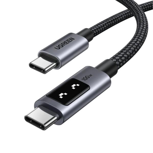 CABLE UGREEN L509 USB-C A USB-C CARGA RAPIDA 5A MAX 1M 35501