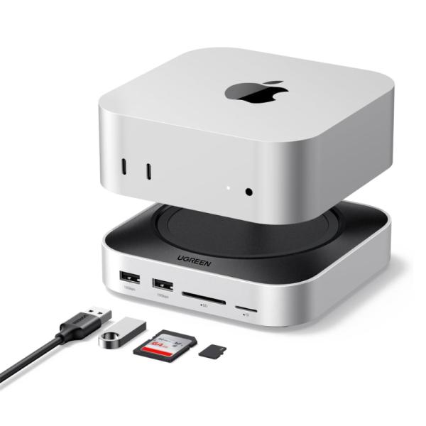 DOCK STATION UGREEN CM841 USB-C 10 EN 1 SSD NVME HASTA 8TB PARA MAC MINI M4 10GBPS 65487