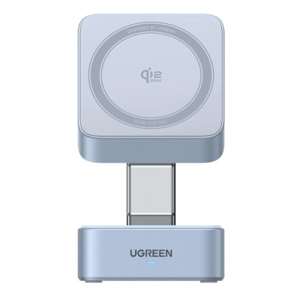 CARGADOR MAGN&Eacute;TICO 2 EN 1 UGREEN W752 25W QI2 INAL&Aacute;MBRICO 55960B