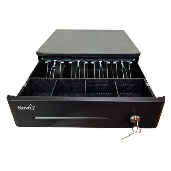 GAVETA DE DINERO NOVA 4 BILLETES / 4 MONEDAS 12V-24V FFD23300001C NEGRO