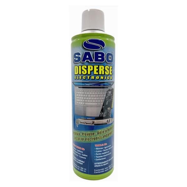 AEROSOL DESPLAZADOR HUMEDAD SABO DISPERSE ELECTRONICO 590ML EXTERNO/ INTERNO 100% DIELECTRICO 53-0083