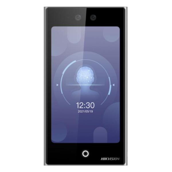 CONTROL DE ACCESO FACIAL HIKVISION DS-K1T342MFWX-E1(O-STD) (E) CON PANTALLA 4.3" HUELLA Y LECTOR DE TARJETAS CAMARA 2 MP 302920730 NEGRO