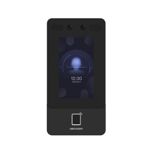 CONTROL DE ACCESO RECONOCIMIENTO FACIAL / LECTOR DE HUELLAS HIKVISION DS-K1T342MFWX-E1(O-STD) (E) CON PANTALLA 4.3" CAMARA 2 MP 302920730 NEGRO