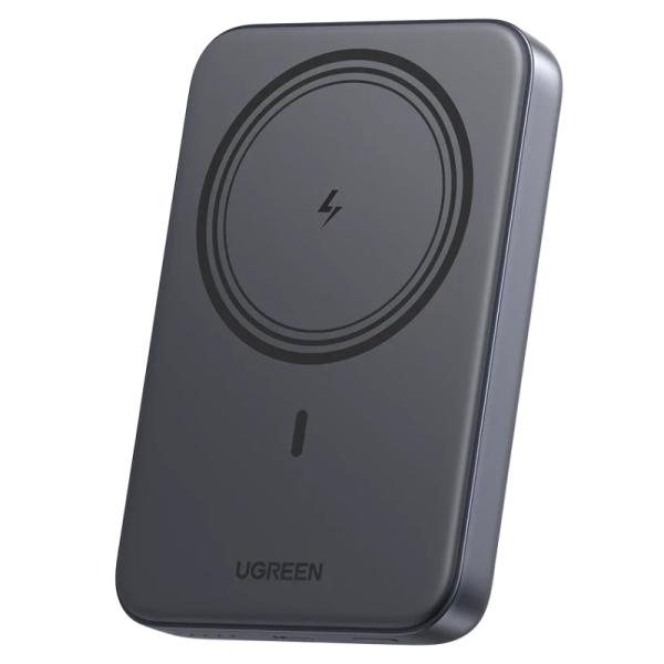POWER BANK UGREEN PB561 NEXODE 10000MAH USB-C INALÁMBRICO MAGNÉTICO CARGA RÁPIDA 20W PD 25919 GRIS