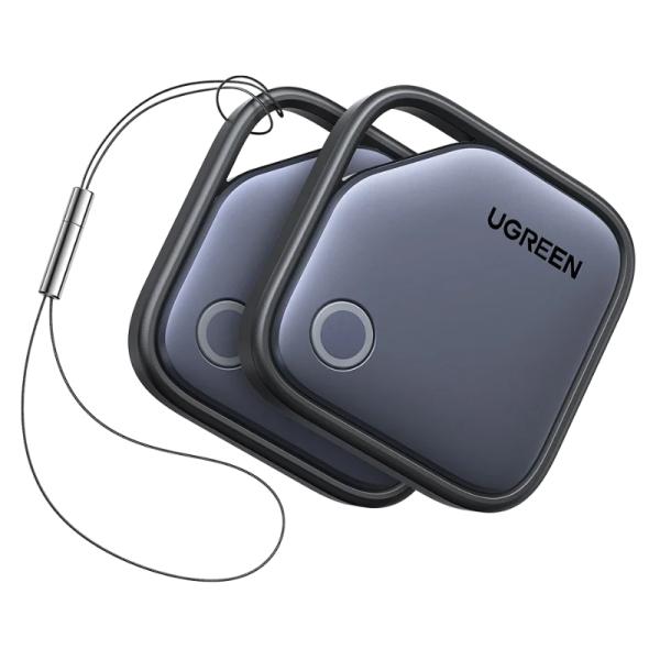 LOCALIZADOR UGREEN CM829 (PACK 2) BLUETOOTH Y SAMSUNG SMARTTHINGS CON ALARMA SONORA 55769P GRIS