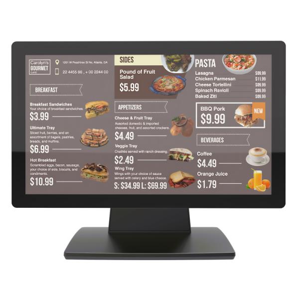 MONITOR DE PUNTO DE VENTA NOVA LM15S3XP001C 15.6 PULG 1920X1080 PANEL SHARP TACTIL CAPACITIVO 10 PUNTOS VGA+HDMI+USB BASE PLEGABLE NEGRO