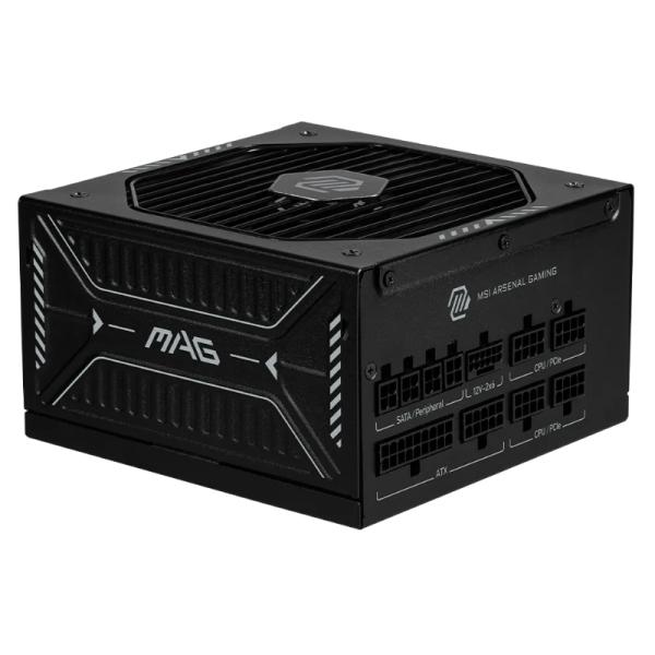 FUENTE DE PODER MSI MAG A850GLS PCIE5 850W 80 PLUS GOLD FULL MODULAR 306-7ZPIY23-CE0 NEGRO
