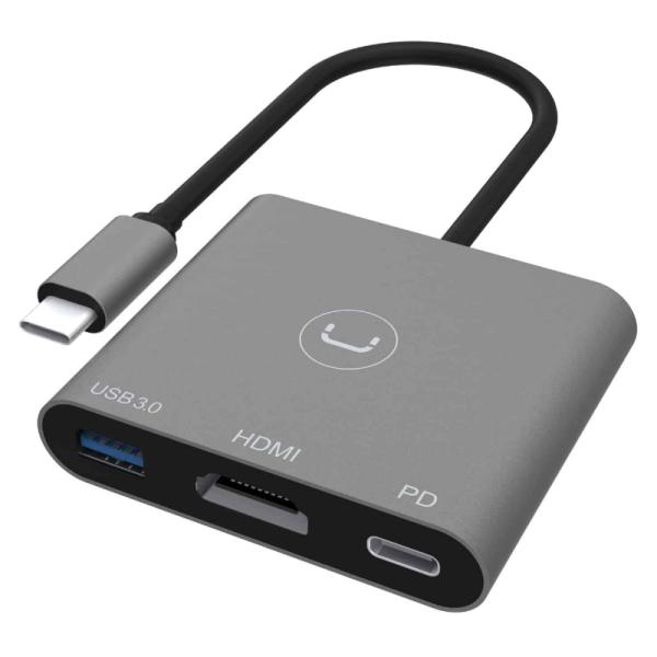 HUB UNNO TEKNO HB1011GY 4 PUERTOS USB 3.0 5 GBPS