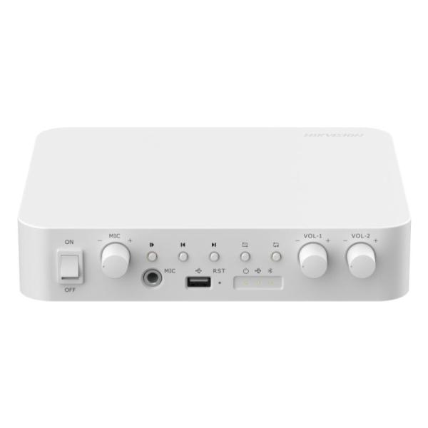 AMPLIFICADOR DE AUDIO DE RED HIKVISION DS-QAE1A80G1-VB(O-STD)/EU (E) 2 ZONAS 80W BLUETOOTH / USB 347000001